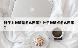 叶子上长斑是怎么回事？叶子长斑点怎么回事？
