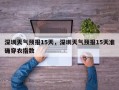 深圳天气预报15天，深圳天气预报15天准确穿衣指数