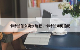 卡特兰怎么浇水施肥，卡特兰如何施肥
