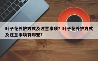 叶子花养护方式及注意事项？叶子花养护方式及注意事项有哪些？