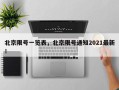 北京限号一览表，北京限号通知2021最新！