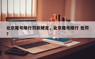 北京尾号限行罚款规定，北京尾号限行 处罚？