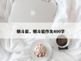 朝斗岩，朝斗岩作文400字