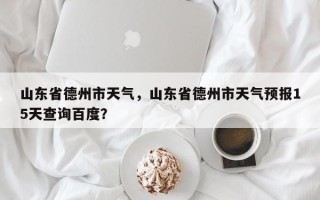 山东省德州市天气，山东省德州市天气预报15天查询百度？