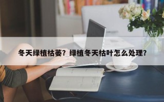冬天绿植枯萎？绿植冬天枯叶怎么处理？