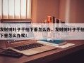 发财树叶子干枯下垂怎么办，发财树叶子干枯下垂怎么办呢！