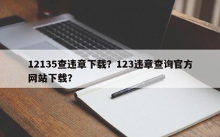 12135查违章下载？123违章查询官方网站下载？
