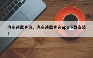汽车违章查询，汽车违章查询app下载安装！