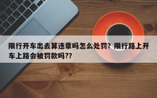 限行开车出去算违章吗怎么处罚？限行路上开车上路会被罚款吗?？