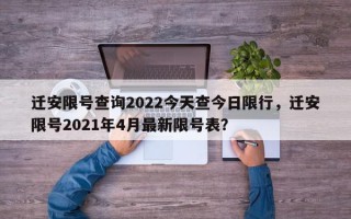 迁安限号查询2022今天查今日限行，迁安限号2021年4月最新限号表？