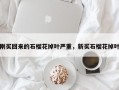 刚买回来的石榴花掉叶严重，新买石榴花掉叶
