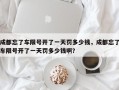 成都忘了车限号开了一天罚多少钱，成都忘了车限号开了一天罚多少钱啊？