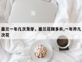 墨兰一年几次发芽，墨兰花期多长,一年开几次花