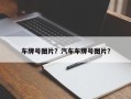 车牌号图片？汽车车牌号图片？