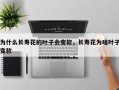 为什么长寿花的叶子会变软，长寿花为啥叶子变软