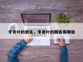 冬青叶的别名，冬青叶的别名有哪些