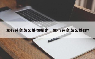 禁行违章怎么处罚规定，禁行违章怎么处理？