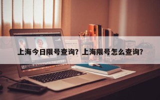 上海今日限号查询？上海限号怎么查询？