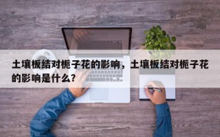 土壤板结对栀子花的影响，土壤板结对栀子花的影响是什么？