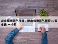 湖南株洲天气预报，湖南株洲天气预报30天准确 一个月