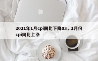 2021年1月cpi同比下降03，1月份cpi同比上涨