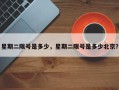 星期二限号是多少，星期二限号是多少北京？