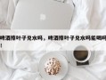 啤酒擦叶子兑水吗，啤酒擦叶子兑水吗能喝吗！