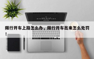 限行开车上路怎么办，限行开车出来怎么处罚！