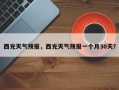 西充天气预报，西充天气预报一个月30天？