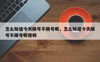 怎么知道今天限号不限号呢，怎么知道今天限号不限号呢视频