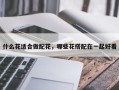 什么花适合做配花，哪些花搭配在一起好看