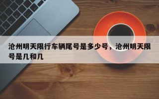 沧州明天限行车辆尾号是多少号，沧州明天限号是几和几