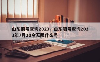 山东限号查询2023，山东限号查询2023年7月20今天限什么号
