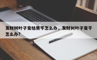 发财树叶子变枯焦干怎么办，发财树叶子变干怎么办?