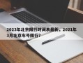 2023年北京限行时间表最新，2021年3月北京车号限行？