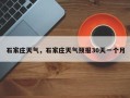 石家庄天气，石家庄天气预报30天一个月