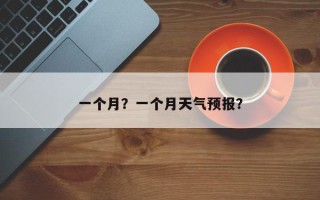 一个月？一个月天气预报？