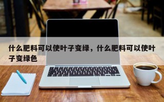 什么肥料可以使叶子变绿,什么肥料可以使叶子变绿色 什么肥料可以使叶子变绿,什么肥料可以使叶子变绿色