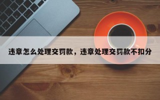 违章怎么处理交罚款，违章处理交罚款不扣分
