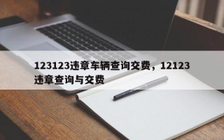 123123违章车辆查询交费，12123违章查询与交费