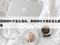 发财树叶子怎么发白，发财树叶子发白怎么回事