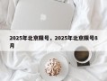 2025年北京限号，2025年北京限号8月