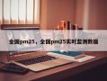 全国pm25，全国pm25实时监测数据