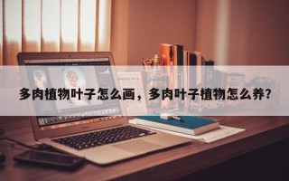 多肉植物叶子怎么画，多肉叶子植物怎么养？