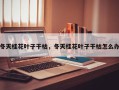 冬天桂花叶子干枯，冬天桂花叶子干枯怎么办