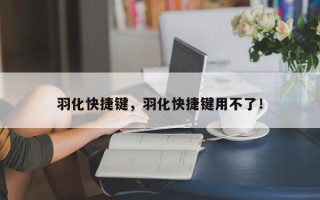 羽化快捷键，羽化快捷键用不了！