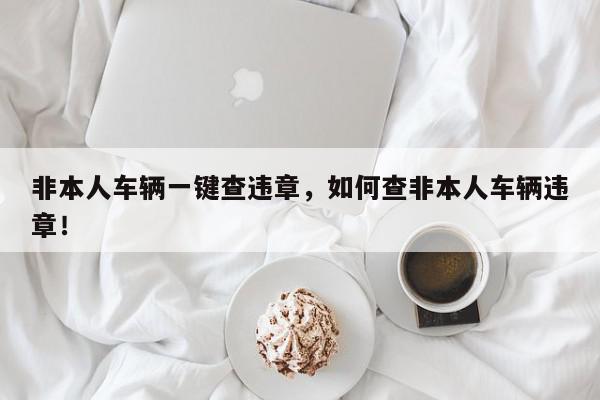 非本人车辆一键查违章，如何查非本人车辆违章！-第1张图片-我家生活百科